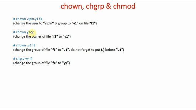 125 chown, chgrp and chmod in Linux | Linux Ownership | Linux Commands | Linux for Beginners смотреть онлайн