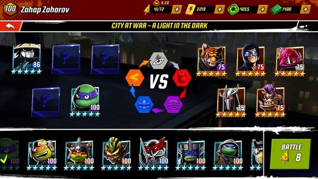 TMNT Legends. CITY AT WAR- A LIGHT IN THE DARK.