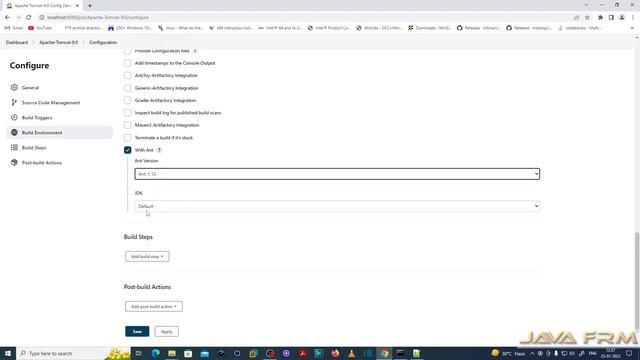 How to build Apache Tomcat 9.0 from Source Code using Jenkins 2.375 and Ant 1.10 without SCM смотреть онлайн