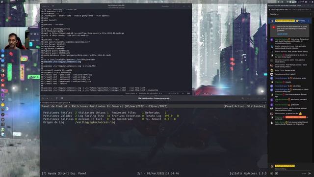 GoAccess Tutorial - Instalación y uso de este analizador de logs - DIRECTO con DriveMeca смотреть онлайн