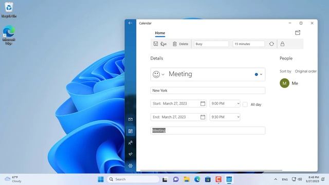 How to add Events in the Windows 11 Calendar смотреть онлайн