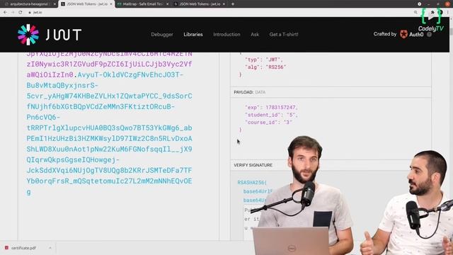 Explicación para no programadores de JWT (Json Web Token) "Reacción a vídeo de CodelyTV" смотреть онлайн