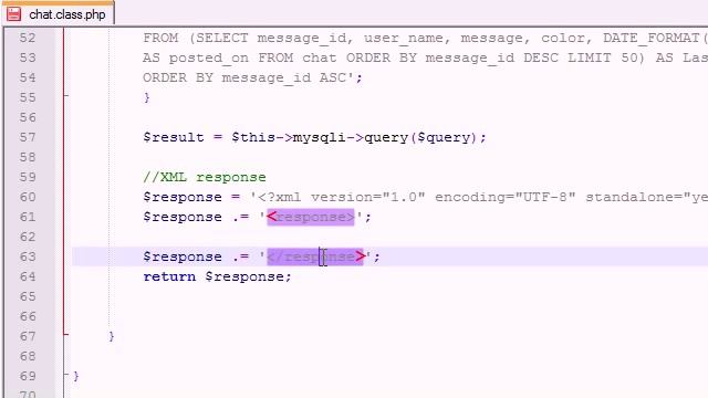 AJAX Chat Tutorial - 10 - Building the XML Response смотреть онлайн