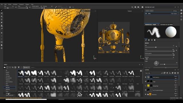 3d robot model texture in substance painter for beginners смотреть онлайн