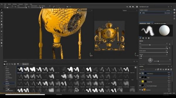 3d robot model texture in substance painter for beginners