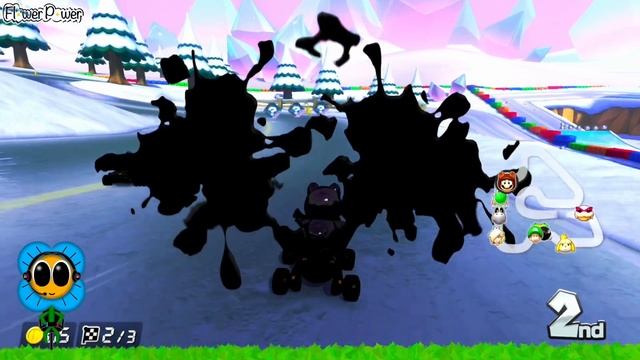 Blue Plays Mario Kart 8 Deluxe Snow Land - Nintendo Switch Gameplay for Kids | Flower Power Gaming смотреть онлайн