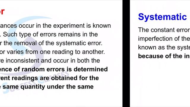 Random Error, Systematic Error, Instrumental Error, Observational Error, Environmental Error- Detai смотреть онлайн