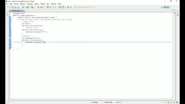 Butterfly pattern java using for loop | How to print patterns ? | Coding wallah |Ashish Kumawat смотреть онлайн