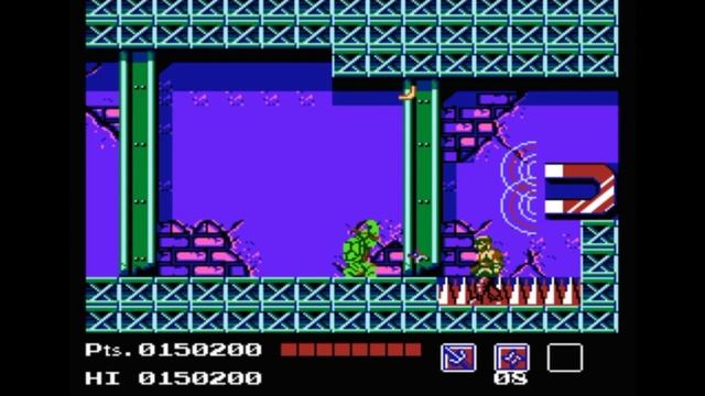 Dendy (Famicom,Nintendo,Nes) 8-bit Teenage Mutant Ninja Turtles 1 Is Concluded Area 4.avi