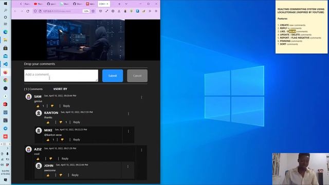 COMMENTING SYSTEM - Inspired by YouTube Commenting system [Part 1 - Demo] смотреть онлайн