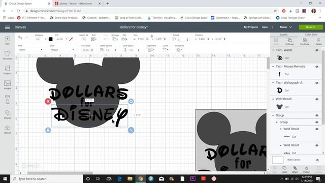 How to Upload and Use Disney Fonts in Cricut Design Space смотреть онлайн