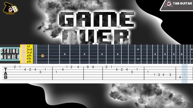Determination (Game Over) Theme - Undertale Guitar Tabs Tutorials смотреть онлайн