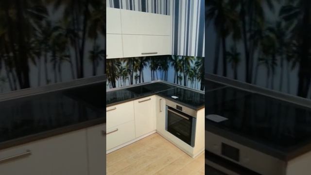 Кухня МДФ белый глянец