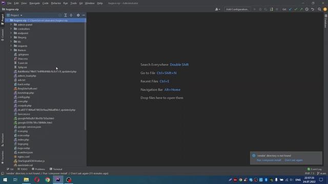 как быстро найти нужный файл в Phpstorm?