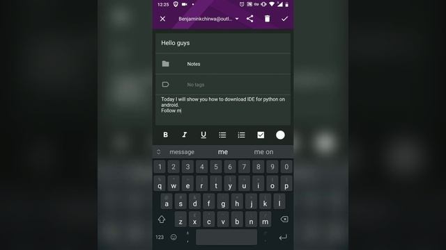 Python IDE for Android. смотреть онлайн