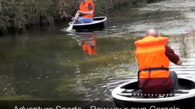 Adventure Activities - Row your own Coracle boat смотреть онлайн