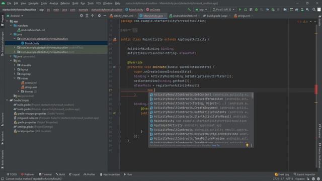 StartActivityForResult Deprecated Solution using Java | RegisterForActivityResult | Java | 2022 смотреть онлайн