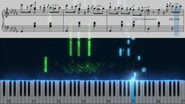 A. SCHMOLL - Leçon 115 - FLOCONS DE NEIGE || Synthesia Piano tutorial смотреть онлайн