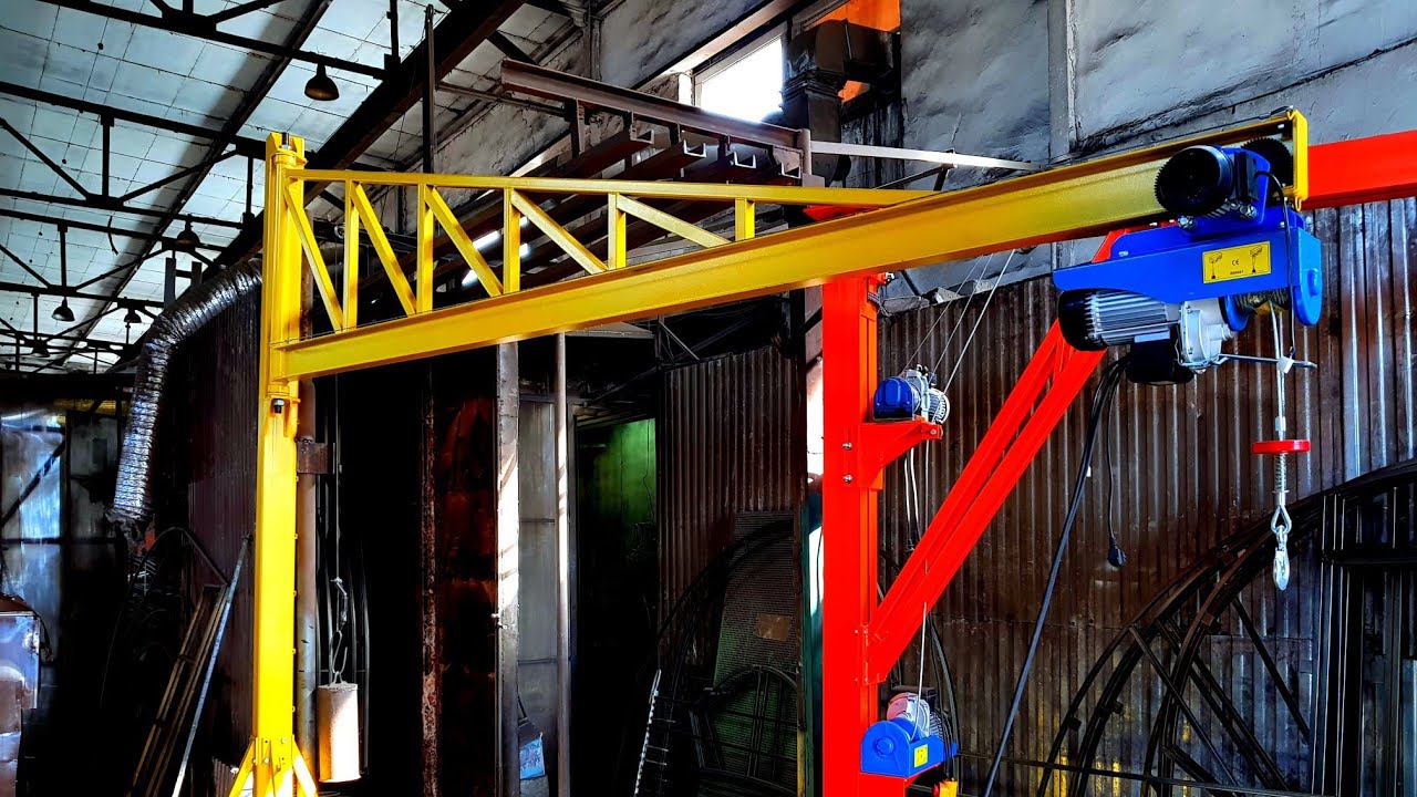 Консольный кран самодельный 400 кг для рыбзавода смотреть онлайн