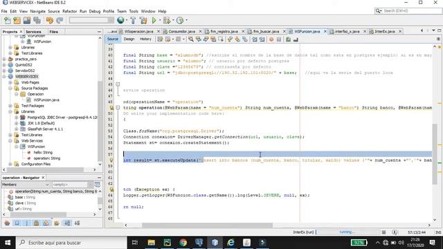 Web Service Java Conexion con Base de Datos Externa смотреть онлайн