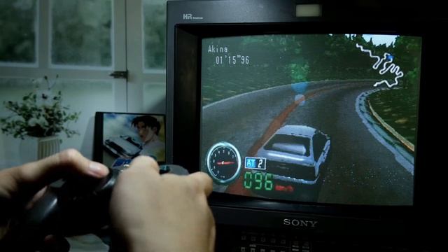 Gaming on CRT | Playstation 1 | Initial D | Namco Jogcon | Sony PVM 14" CRT Monitor смотреть онлайн