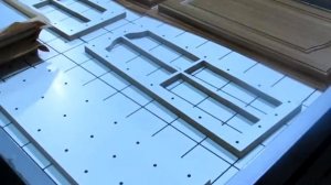 Облицовка фасадов МДФ пленкой ПВХ в прессе (2 стола)