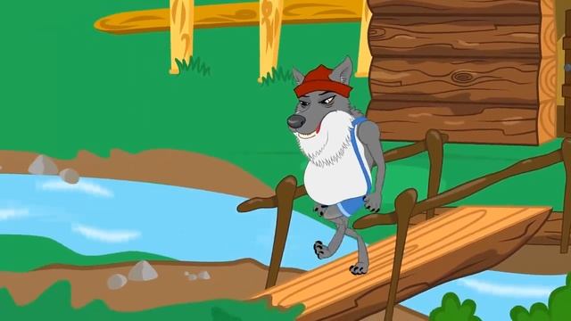 Le Loup et les 7 Chevreaux - dessin animé en français - Conte pour enfants смотреть онлайн