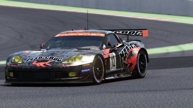 Corvette C6.R at Barcelona in Assetto Corsa смотреть онлайн