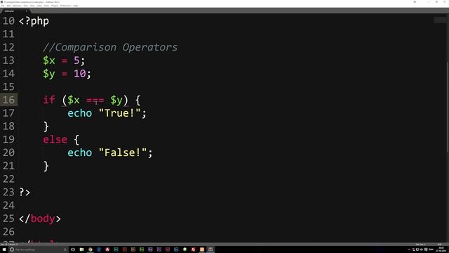 10: What Are Comparison Operators in PHP | PHP Tutorial | Learn PHP Programming | PHP for Beginners смотреть онлайн
