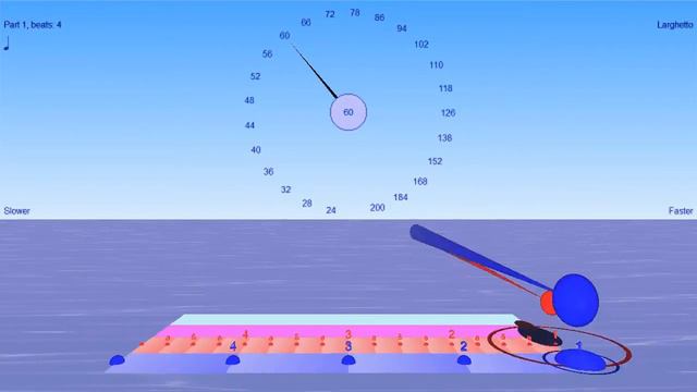 Metronome Rhythm Cycle - 4/4 with 4, 6 then 8 notes per beat смотреть онлайн
