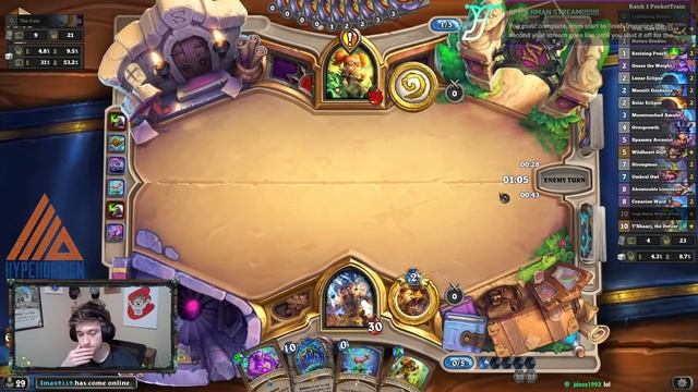 Ramp Druid - Winning UNWINNABLE Games!!! - Hearthstone смотреть онлайн