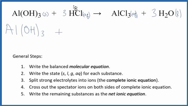 How to Write the Net Ionic Equation for Al(OH)3 + HCl = AlCl3 + H2O смотреть онлайн