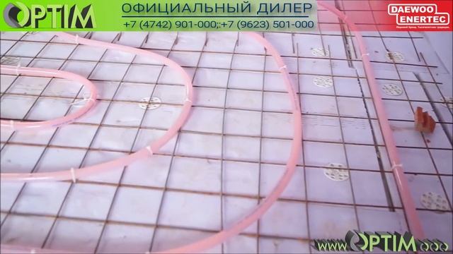 Основное отопление коттеджа 100 м2 из кирпича и пенобетона. Жидкостный теплый пол XL PIPE. смотреть онлайн