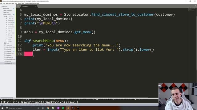 Ordering a Pizza with Python - Tutorial 2 - Looking at the Menu смотреть онлайн
