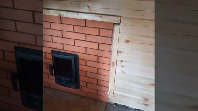 Банная печь Березка с отопительным щитком, в д. Качалово. смотреть онлайн