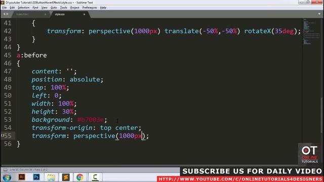 3D Button Animation on Hover - CSS Hover Effects - 3D Button Design With Cool Animation Effects смотреть онлайн