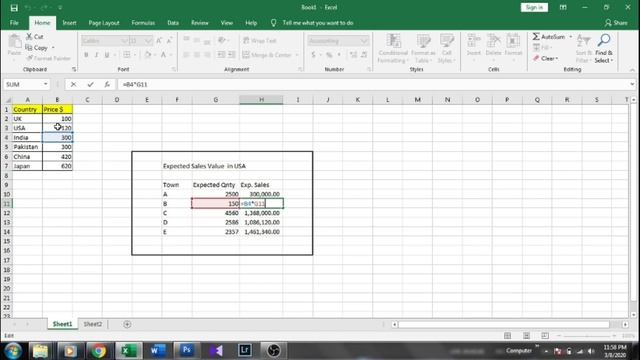 HOW TO ABSOLUTE/FIX/LOCK CELL DATA IN MICROSOFT EXCEL 2020 смотреть онлайн