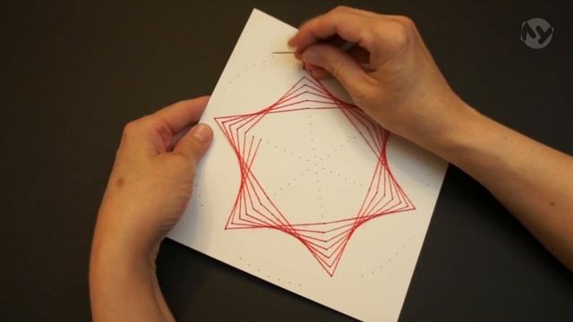 Изонить 25 - Узор. Тема «Бантик» | Embroidery on paper - Tracery. «Bow» смотреть онлайн