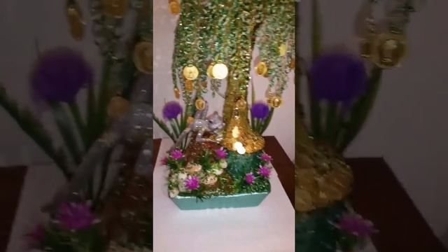Денежное дерево из бисера! смотреть онлайн