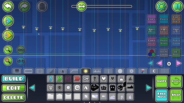 Как сделать пульсы с помощью Create Lines | Geometry Dash | Гайд по редактору смотреть онлайн