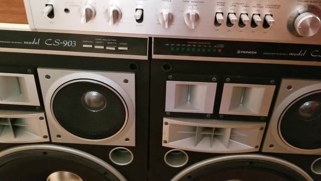 Vintage Fisher Studio Standard RS-1056 Receiver and Pioneer CS 903 Speakers смотреть онлайн