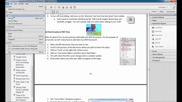Adobe Acrobat XI Pro Tutorial