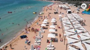 Евпатория.  Заозерное. Пляж СУПЕР АКВА. Крым 2019. Капитан Крым