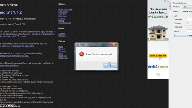 A Java Exception Has Occurred (Help ME) смотреть онлайн