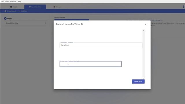 Create A VerusID On The Verus Desktop Wallet
