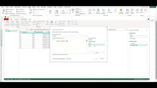Power Query - add simple column formula смотреть онлайн