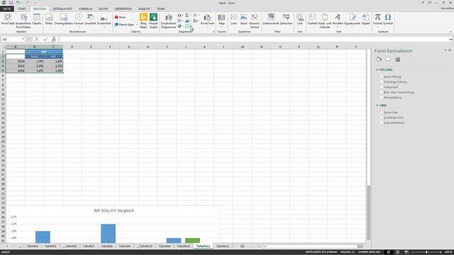 Soll-Ist-Vergleiche mit gruppierten Säulendiagrammen in Excel - Daten visualisieren in Excel (12) смотреть онлайн