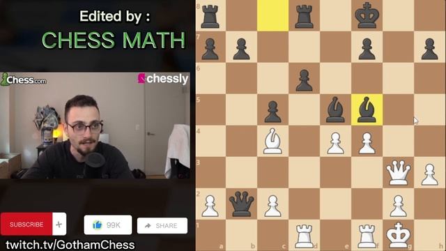 BOTEZ GAMBIT DECLAINDED !! GOTHAM CHESS react low elo смотреть онлайн