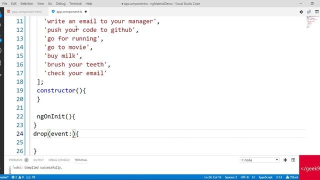 DragDrop List Using Angular Material смотреть онлайн