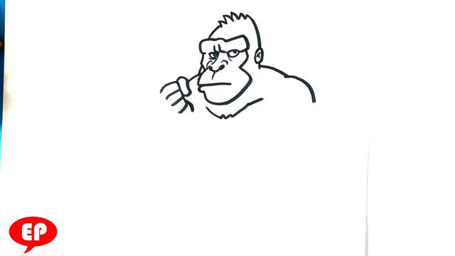 How to Draw King Kong - Cute - Easy Step by Step смотреть онлайн